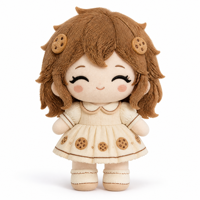 Poupée en peluche Cookie au design original, personnalisable, en coton PP doux, marque OEM, vente en gros, cadeau promotionnel, tous âges, certifiée CE