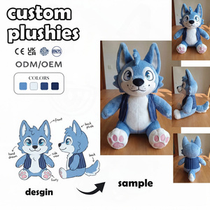 Peluche personalizzato: Simpatici giocattoli di lupo, medusa e ragno, ideali per l'autismo, mascotte personalizzata, regalo di compleanno - Product Image 1