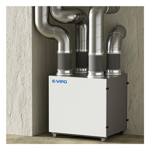 Sistema de Ventilación Vertical E-vipo ERV, Unidad de Recuperación de Calor, Piezas HVAC, 4 Salidas de Aire Fresco, Serie W, Unidad de Ventilación para Lavandería - Product Image 1