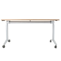 Table de conférence rectangulaire pliable en acier et aluminium conforme aux normes ANSI/BIFMA pour l'école, la maison, le bureau et la salle à manger