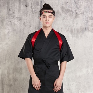 <span class=keywords><strong>Veste</strong></span> d'uniforme <span class=keywords><strong>de</strong></span> chef japonais classique pour hommes en polyester, rayonne et élasthanne <span class=keywords><strong>de</strong></span> qualité supérieure pour restaurants, vente en gros - Product Image 3