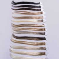 Extensions de cheveux humains vierges russes 12A brillantes d'usine d'origine, anti-décoloration, avec échantillon de couleur personnalisé pour salon
