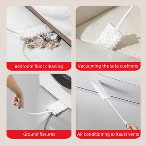 New Customized Household <b>Duster</b> Dusting Kit White Underbed <b>Floor</b> Cleaning Tool With Flexible Pp Handle - Product Image 6
