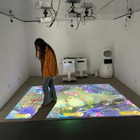 Système de projection murale tout-en-un pour aire de jeux intérieure pour enfants avec projecteur de jeu interactif Smash Ball