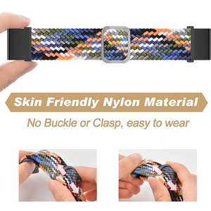 Bracelet élastique réglable en nylon QuickFit 22mm 26mm pour montre Garmin Fenix 7X Pro <span class=keywords><strong>Epix</strong></span> <span class=keywords><strong>Gen</strong></span> 2 instinct 2X Solar Forerunner 965 - Product Image 5