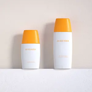 50ml यात्रा क्रीम फ्लैट अंडाकार ट्यूब सनस्क्रीन सनस्क्रीन और चेहरा लोशन के लिए पैकेजिंग बोतल