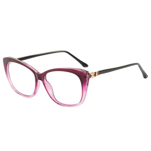 กรอบแว่นตา Cat Eye รุ่น 1897 ป้องกันแสงสีฟ้า กรอบเต็มสำหรับผู้หญิง เลนส์ TR90 แบบ Plano สไตล์เรโทร - Product Image 3