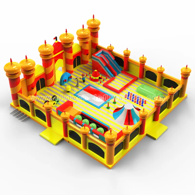 Customize Arabic theme huge bounce house jumping park adult bounce land inflatable park inflatable amusement parks