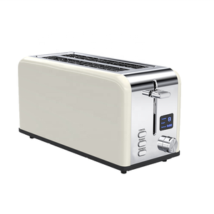 Tostadora de Metal con 6 Posiciones y Opción de Recolector de Migas, Pantalla LCD Elevada, 2 Ranuras Largas para Tostadas - Product Image 1