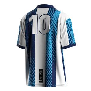 Polo de football léger à col en V avec empiècements à séchage rapide, zones anti-transpiration et options de blocs de couleurs personnalisés pour les échauffements - Product Image 3