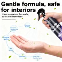 Nettoyant pour plafond X9 sans eau, sans rinçage, en spray, 200 ml, éliminateur de taches et d'odeurs profondes pour l'intérieur des voitures, les tapis en cuir, le toit et les canapés à domicile