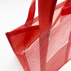 Sacs fourre-tout d'épicerie non tissés en tissu PC réutilisables écologiques de taille moyenne, achats pratiques avec logo de dessin animé imprimé - Product Image 4