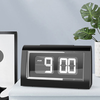 LCD-Display Elektronische Seiten dreh uhr Reloj Flip Desk Clock mit Hintergrund beleuchtung Moderner Retro-Wecker