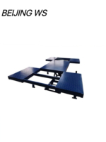 Elevador de Tijera Hidráulico de Doble Cilindro con Plataforma Extendida Personalizada, Certificado CE, Capacidad de 4500 kg, Altura de Elevación de 580 mm, Modelo W330