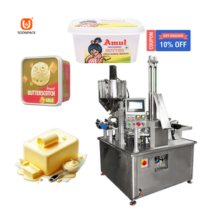 Tự động Kem bơ điền niêm phong máy đóng Gói Đậu Phộng bơ Khay hộp điền máy băng đóng Gói máy carton - Product Image 2