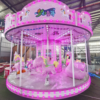Manèges de Parc d'Attractions et de Fête Foraine Équipement de Carrousel de Luxe pour Enfants