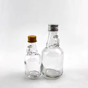 Botellas de jarabe de vidrio vacías de 1,7 onzas con asa de bucle, botellas de muestra para jugo de poción, almacenamiento de leche, aceite de salsa - Product Image 4