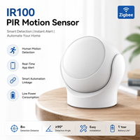 Détecteur de mouvement Zigbee Tuya Smart PIR avec alertes via application, système d'alarme sans fil infrarouge alimenté par batterie