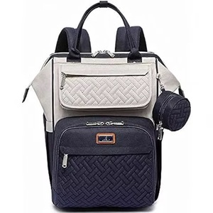 Muestra gratuita: Mochila impermeable para pañales de bebé, bolsa multiusos plegable con puerto USB, bolsa de pañales al por mayor - Product Image 2