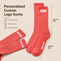 Chaussettes de sport côtelées rouges personnalisées OEM, chaussettes en coton pour femmes avec logo personnalisé tricoté