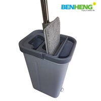BENHENG Fregona – serpillière rotative et réglable avec seau