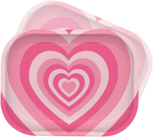 Carino con cuore rosa grazioso fiore di fragola, fiore di miele, disegno di latta in metallo per ragazza, vassoio di rotolamento in magazzino, regalo di san valentino - Product Image 1