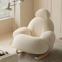 Fauteuil inclinable moderne avec fonction de balancement et accoudoirs, idéal pour salon, chambre ou hôtel