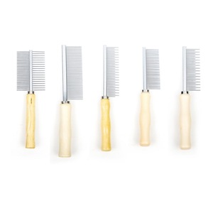 Peines para Gatos con Mangos de Madera, de Una o Dos Filas, con Dientes Altos y Bajos para el Cuidado y Suavizado del Pelo - Product Image 2
