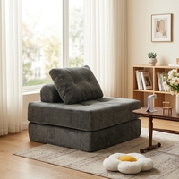 Komfortables Modernes Modulares Kombinations-Stoffsofa-Set, Vakuumverpacktes Ausziehbares Schlafsofa für Wohnzimmer