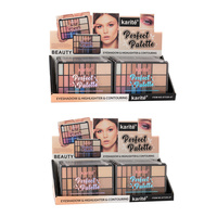 Palette de maquillage contour et fard à paupières Karite 24 couleurs, vente en gros, logo personnalisé, marque privée
