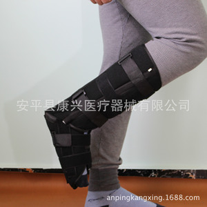 Black tibia and fibula <b>ankle</b> <b>brace</b> for lower leg and foot <b>support</b>. - Product Image 4