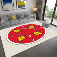 Custom logo Thiopian Traditional Cross Design Printed Carpet Rugs 3d Carpet Tapis De Salon Home Decor