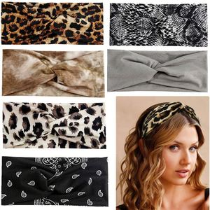 Wide Twist <b>Sports</b> <b>Headband</b> Non-Slip Sweat-Absorbing Yoga Hair Band Elastic Fabric Headwrap for <b>Women</b> Running Gym Fitness Workout - Product Image 2