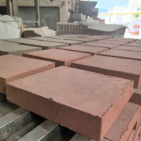 Briques d'argile rouge de qualité supérieure pour la construction technique frittée soigneusement empilée briques réfractaires solides minces