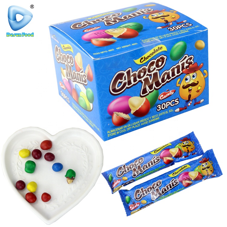 Multicolor Chocolate Bean Coated Melon Seeds Chocolate Candy
