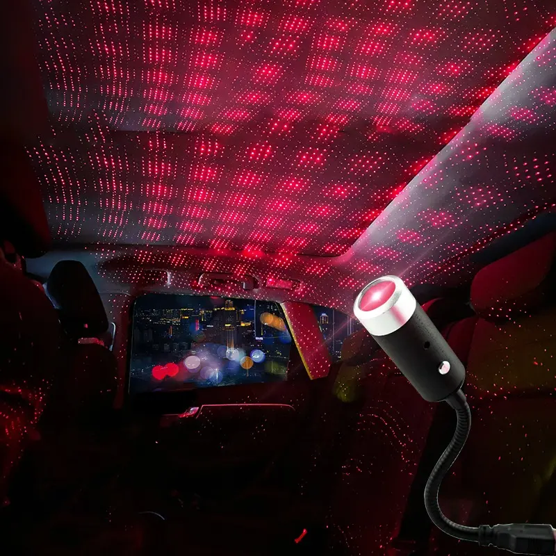 Adjustable Galaxy Lights Usb Auto Decoration Car Roof Star Light Interior Mini Led Car Starry Laser