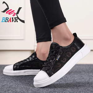 Dropshipping 2024, Zapatillas Deportivas Blancas de Malla para Mujer, Estilo Coreano, Transpirables, con Cordones, Versátiles, Nuevo Diseño, Casuales - Product Image 3
