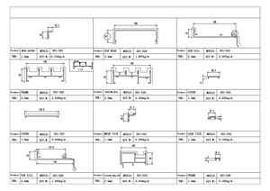 Profils en aluminium anodisé 6063 sans droits de douane, profils en alliage d'aluminium anodisé, profils en aluminium pour fenêtres - Product Image 2