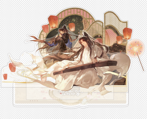 Nouveauté 2026 Little Mushroom Official Week Série Saint-Valentin Badges et cartes postales en acrylique avec signal de battement de cœur - Product Image 4