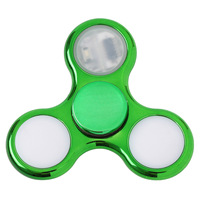 Jouet Fidget Spinner Premium avec Logo Personnalisé, Luminous Fidget Spinner pour Enfants, Nouveau Fidget Spinner LED Lumineux en Plastique et Métal, Écologique et Portable