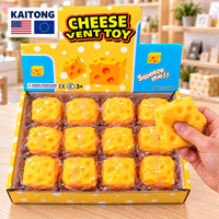 Jouets anti-stress KAITONG Ball Pop Out Red Strawberry pour enfants, en forme de fruits fourrés au beurre et au fromage, à presser