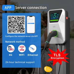 Estación de Carga para Vehículos Eléctricos de 7 kW Ocpp1.6 32A Tipo 2 Evse 4G, Cargador de CA de 22 kW Ocpp1.6j, Wallbox Ocpp 1.6j para Coche Eléctrico - Product Image 3