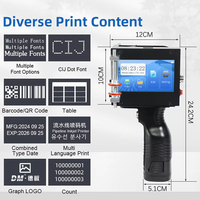 12,7 mm supermarktverpakking handheld codeermachine 600 dpi resolutie inkjetprinter voor het printen op stalen buizen, kabels en tubes, nieuw ei