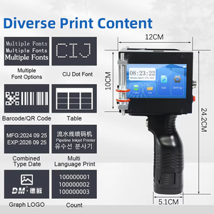 12.7mm Pipeline Dedicated <strong>Handheld</strong> <strong>Coding</strong> <strong>Machine</strong> 600dpi Resolution Inkjet Printer <strong>for</strong> Steel Pipe Cable <strong>for</strong> Tube Printing - Product Image 5