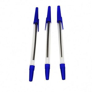 Hotel Catering Simple Black Blue Red Point Wholesale Custom 1.0 Plastic Ball Pen With Logo - Product Image 2