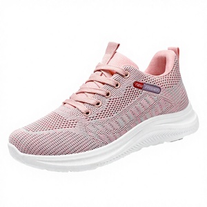 Zapatillas Deportivas Transpirables con Cordones, Estilo Casual para Caminar, Tejido de Punto, Forro de Tela de Algodón, Plantilla EVA - Product Image 1