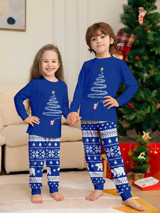New Family Matching Outfits Mommy and Me Elk Print Christmas Printed Pajamas Father Mother Kids <strong>Dog</strong> Matching Clothes Pajamas Set - Product Image 6