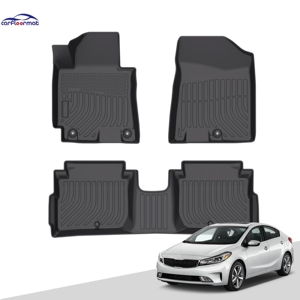 Alfombrillas de Coche de Alta Calidad Antideslizantes de TPE de 3 Piezas, Alfombrillas de Lujo para el Suelo del Coche para Kia Forte <span class=keywords><strong>Sedan</strong></span> 2014-2018 - Product Image 1