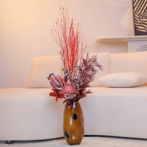 Commercio all'ingrosso della fabbrica immortale infinito eterno per sempre <span class=keywords><strong>rose</strong></span> stabilizzato bouquet di fiori secchi In vaso decorazione di diserbo per la casa - Product Image 1