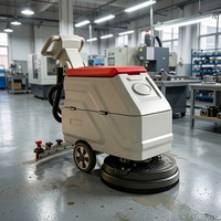 BAIYIJIE Autolaveuse électrique autoportée haute pression 24V, lavage, frottement et séchage tout-en-un, pour un travail simplifié